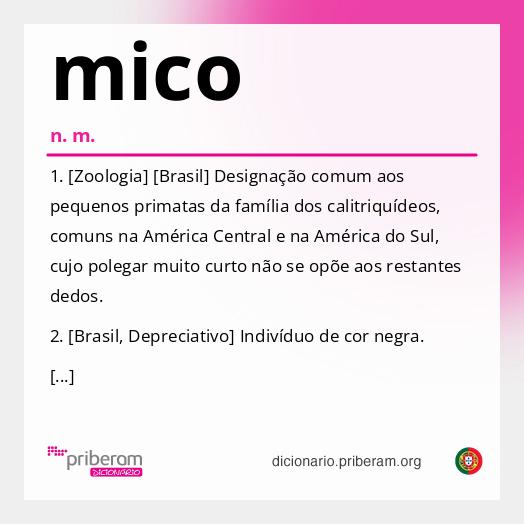 Significado de mico